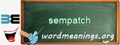 WordMeaning blackboard for sempatch